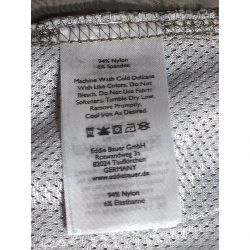 Eddie Bauer Men's 36 X 32 Performance Pants Olive Green Stretch Straight Leg
